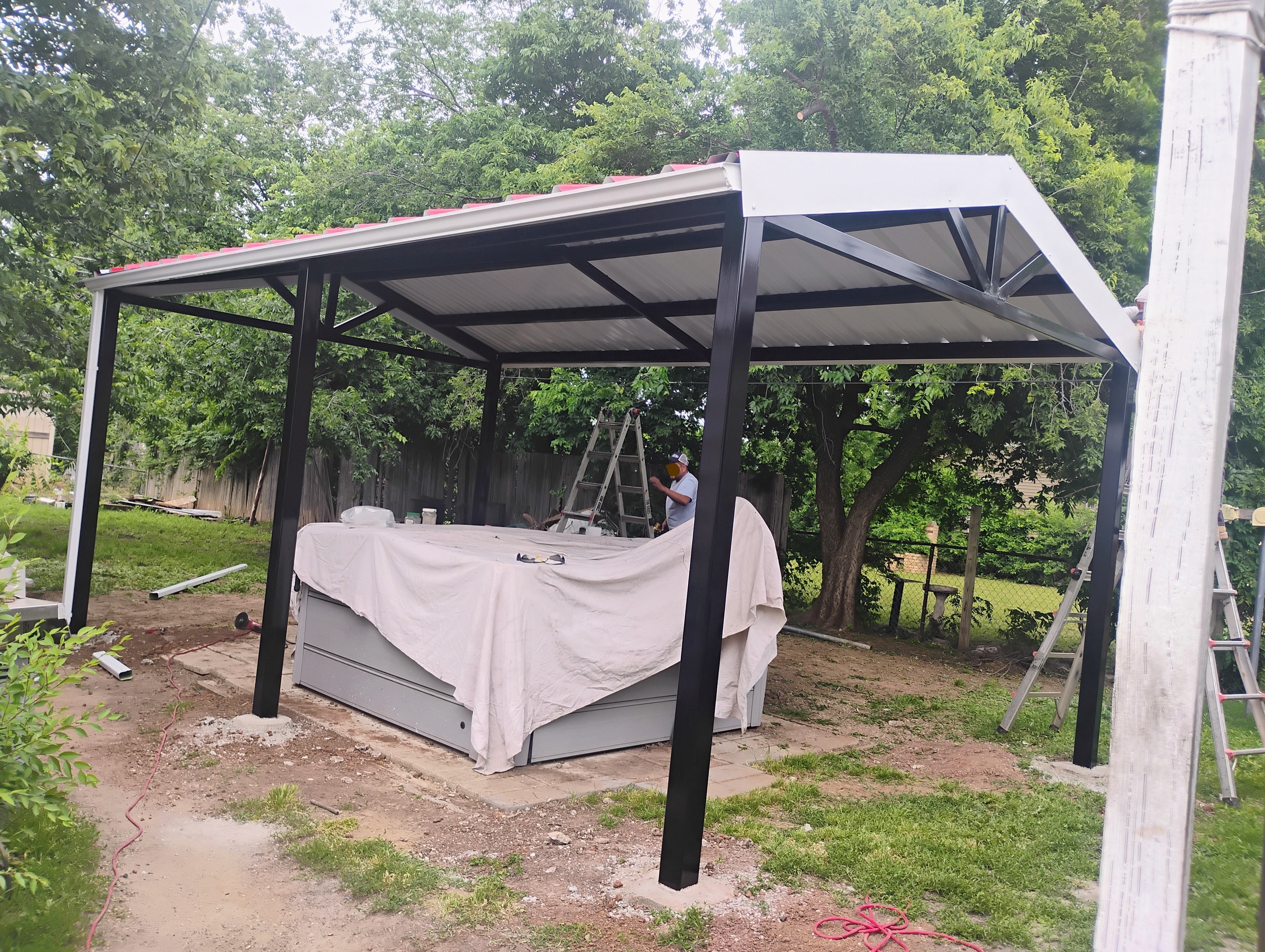 Metal patio cover by Forever Carports